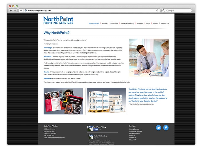 KronerDesign_NorthPointPrinting_website